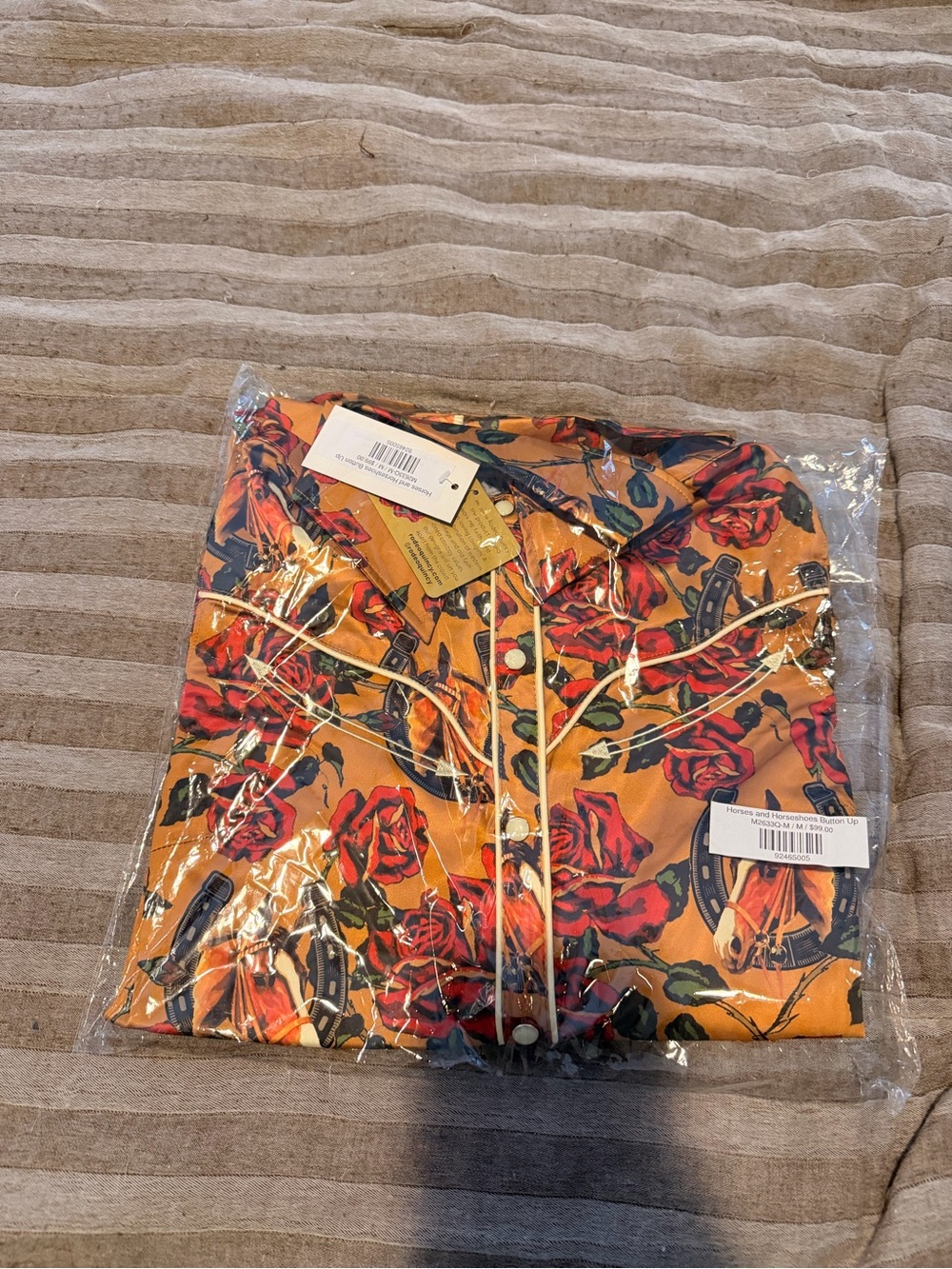 Floral rodeo Quincy pearl snap shirt